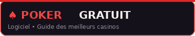 Poker Gratuit Logiciel